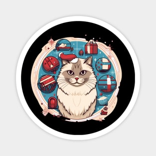 Ragdoll Cat Xmas, Love Cats Magnet
